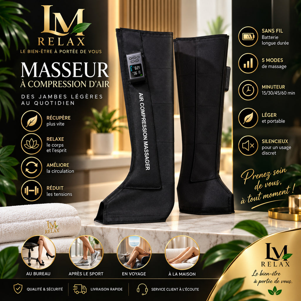 Bottes de Compression Air 360° Sans Fil  LM RELAX
