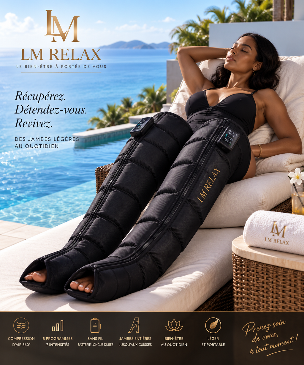 Bottes de Compression Air 360° Sans Fil  LM RELAX